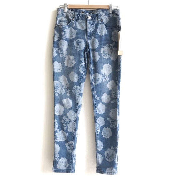 LC Lauren Conrad Denim - NWT Lauren Conrad Rose Floral Pencil Skinny Jeans